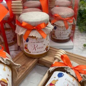 Barattolo di Miele con Etichetta Tema Winnie The Pooh "Confezione Basic"