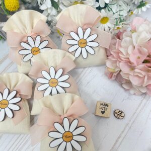 Sacchetto Sartoriale Panna con Calamita Margherita