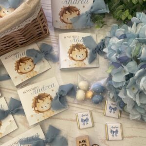 Portaconfetti Personalizzato Little Lion con Grafica, Frase e Cioccolatino