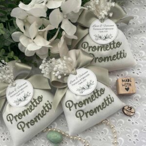 Sacchetto Sartoriale Seta con Ricamo Personalizzato