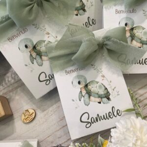 Porta Confetti Personalizzati Little Turtle
