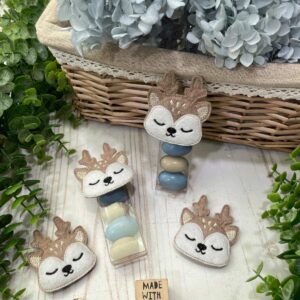 Scatolina Porta Confetti con Renna in Pannolenci