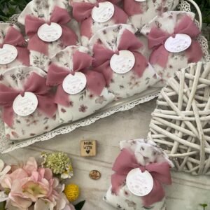 Sacchetto Sartoriale Bianco Fantasia Fiori