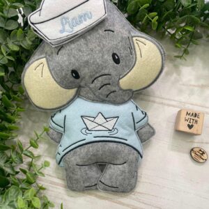 Elefante Marinaio in Pannolenci