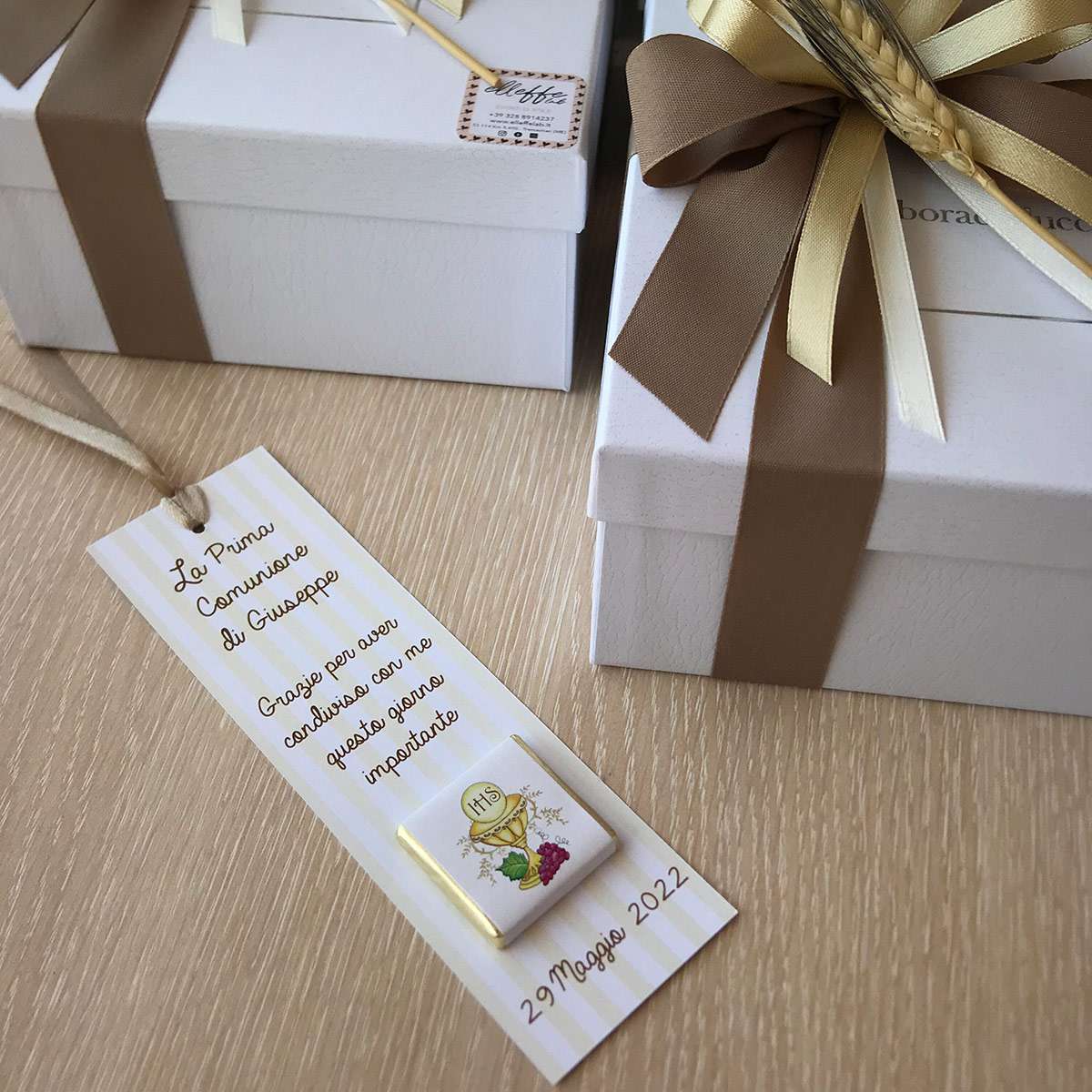 Segnaposto Personalizzato con Frase e Cioccolatino