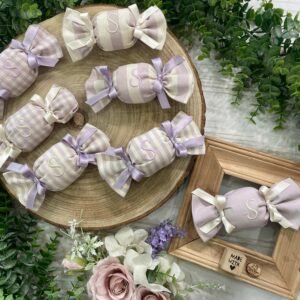 Sacchetto Sartoriale Caramella Provenza con Ricamo Iniziale